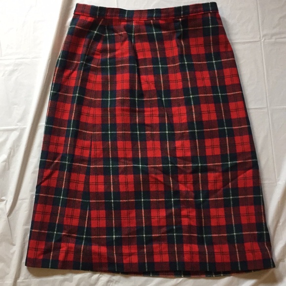 Pendleton Dresses & Skirts - Vintage Pendelton 100% Virgin Wool Plaid Skirt